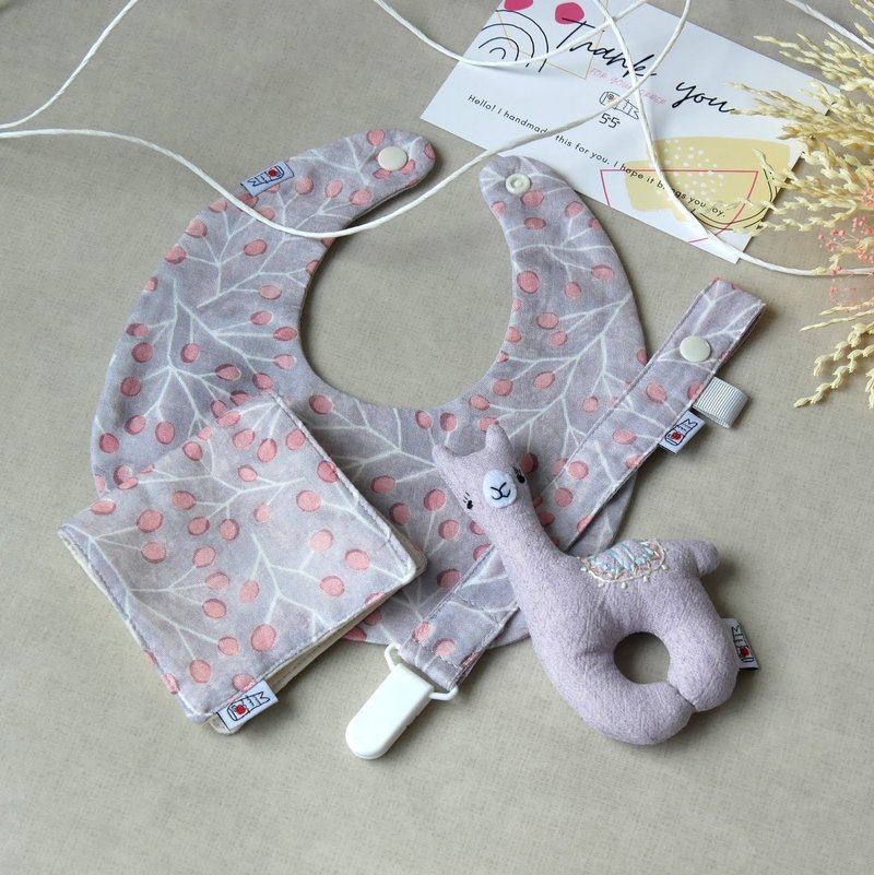 婴儿礼品套装【粉色】 - 满月礼盒 - 棉．麻 多色