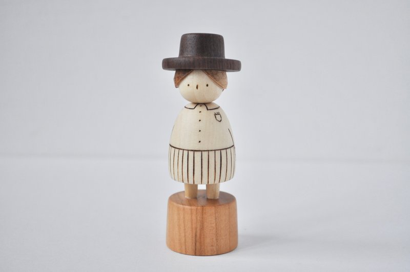 夏日女孩 2025 7 - 玩偶/公仔 - 木头 白色