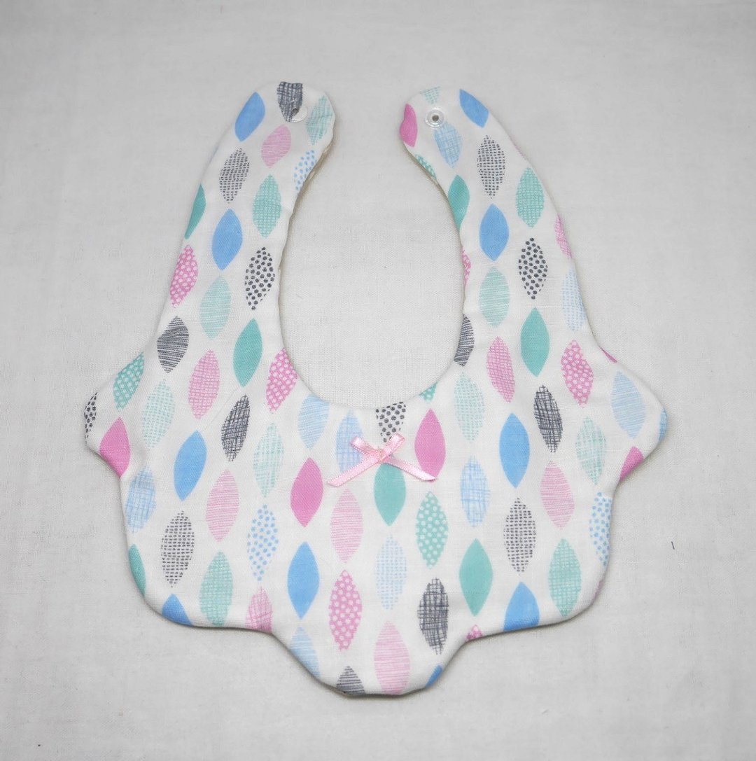 Japanese Handmade 8-layer-gauze Baby Bib - 围嘴/口水巾 - 棉 粉红色