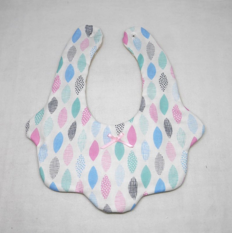 8重ガーゼ　ふわふわフラワースタイ - 围嘴/口水巾 - 棉．麻 粉红色