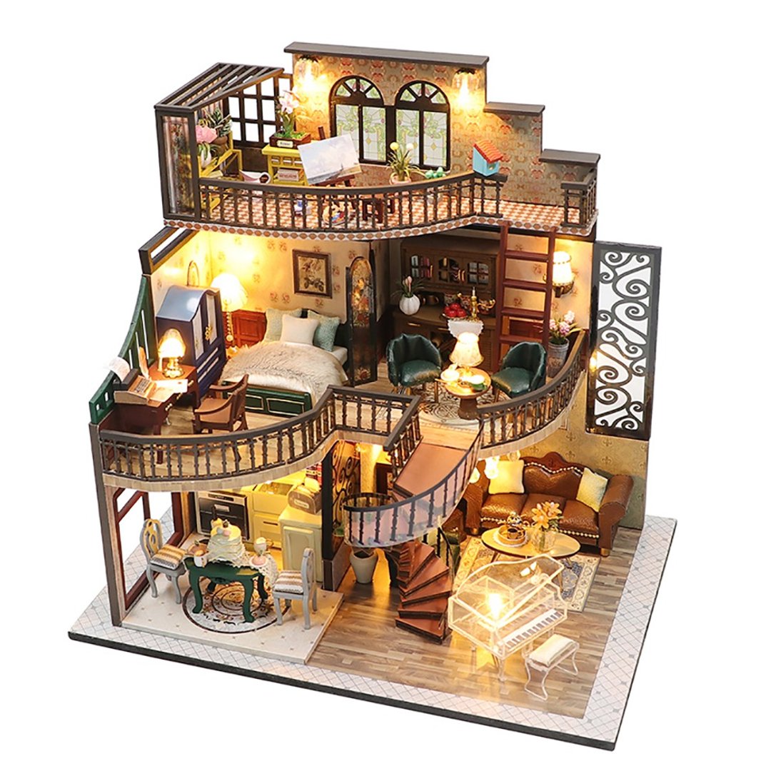 【中型DIY小屋】筑梦阁楼│全台唯一总代理High-House袖珍屋 - 木工/竹艺/纸艺 - 木头 白色