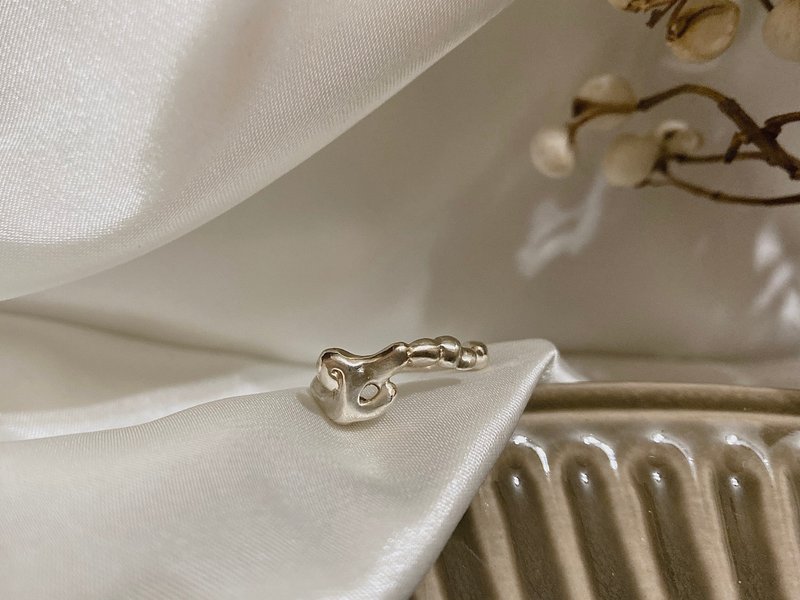 Anchor Ring 锚 - 戒指 - 纯银 银色