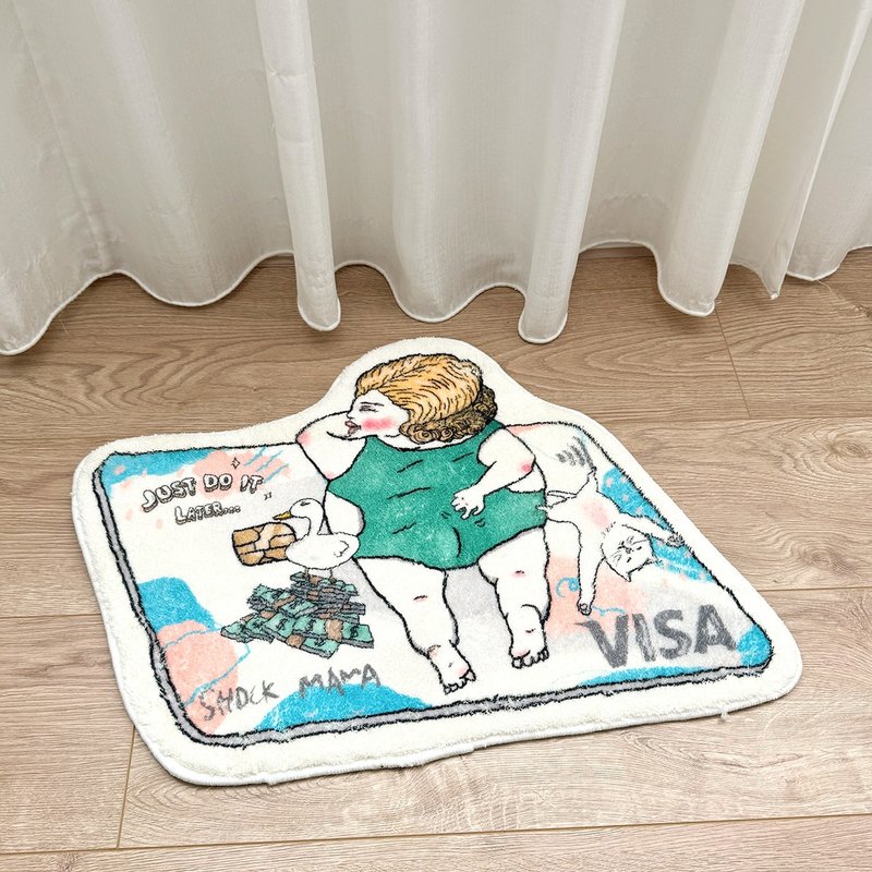 躺着赚 羊羔绒地毯 地垫 - 地垫/地毯 - 聚酯纤维 多色