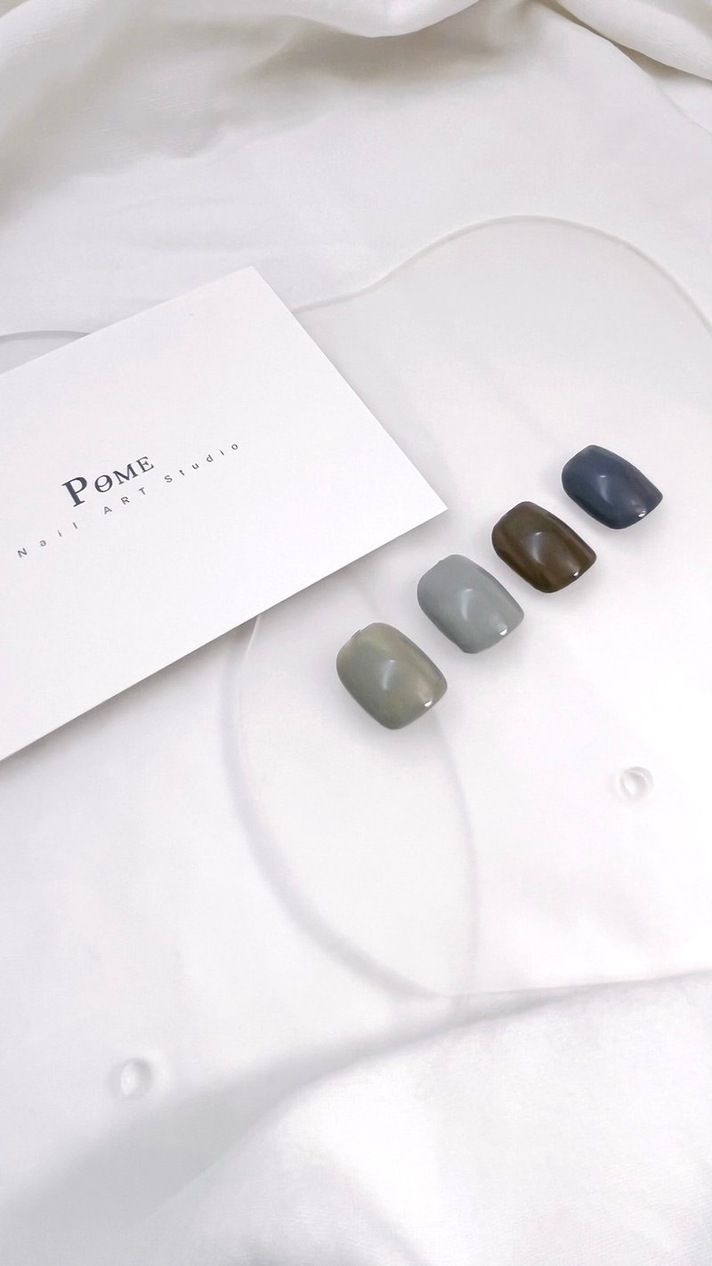 手工穿戴甲 | 与自然对话单色美甲 | 山系  | 综合甲型下单区 - 其他 - 其他材质 绿色