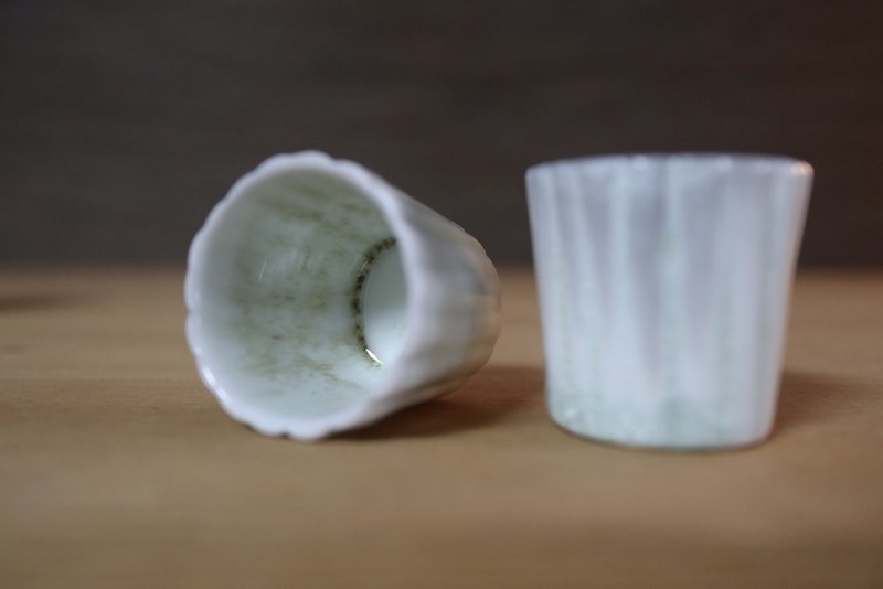 柴烧小直筒茶杯 - 茶具/茶杯 - 瓷 灰色