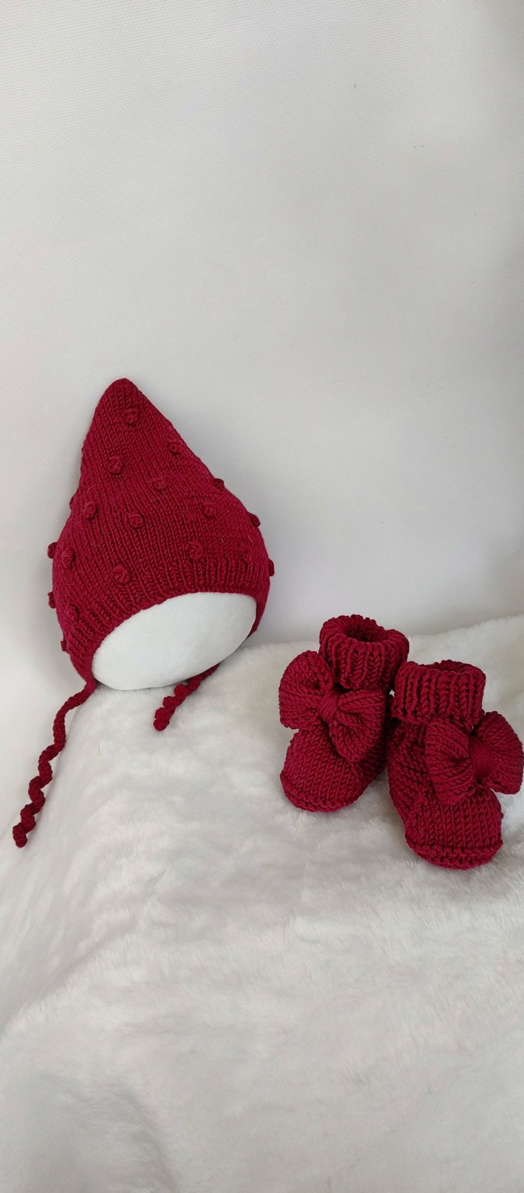 Childrens knitted set. - 满月礼盒 - 亚麻 多色
