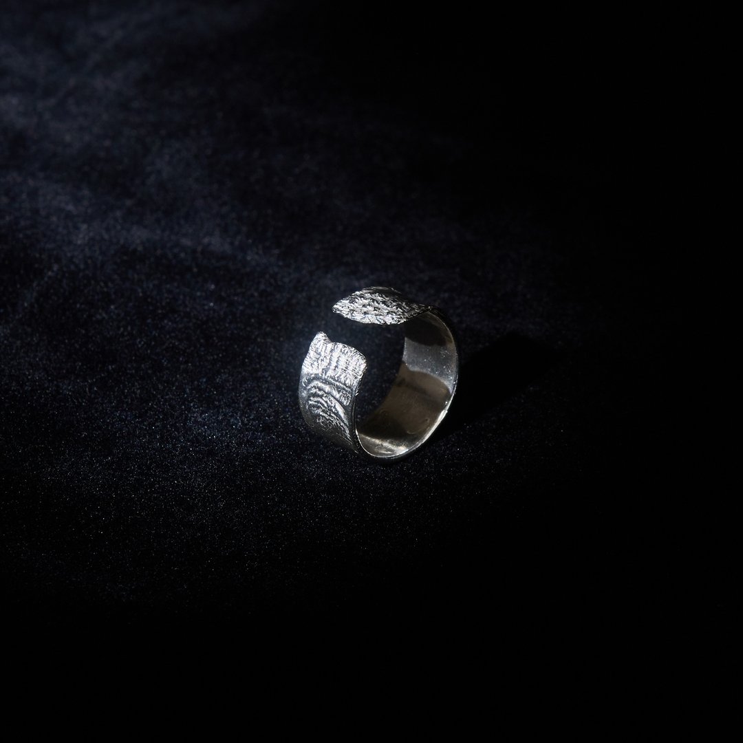 Folded Ring | 925 Sterling Silver - 戒指 - 纯银 银色