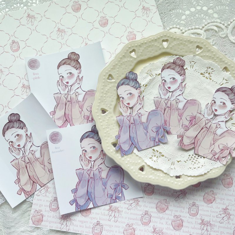 lina - 贴纸 - 纸 多色