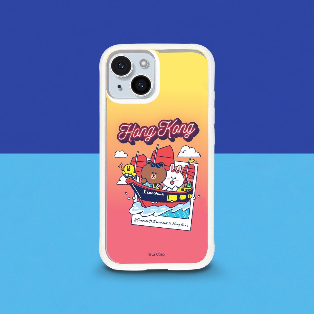 艺术防摔手机壳 LINE FRIENDS HONG KONG SUMMER CHILL EDITION - 手机壳/手机套 - 其他材质 