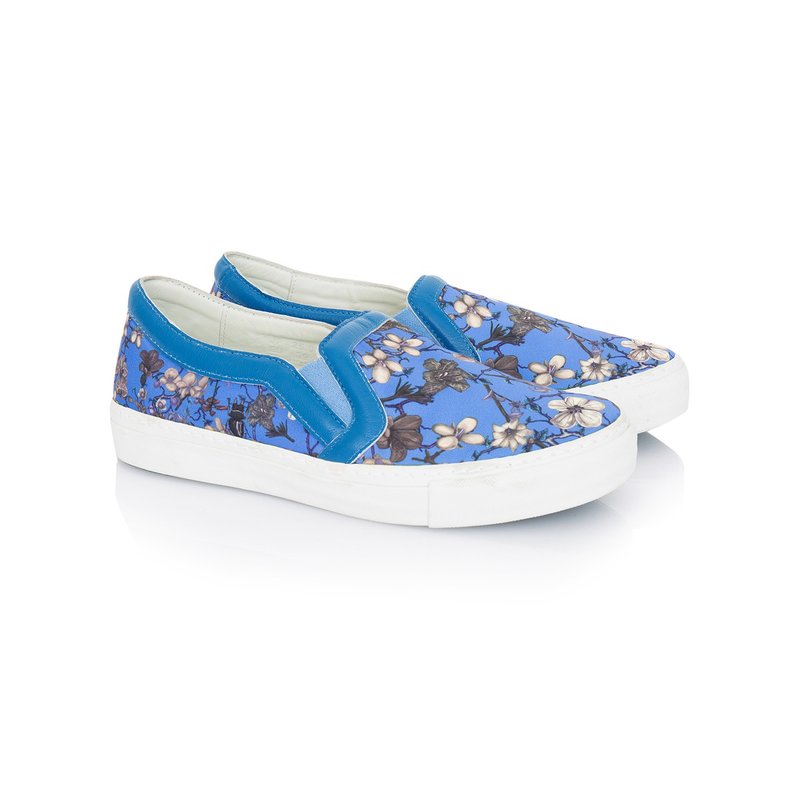 盎然 - 休闲鞋(女) - 女款休闲鞋 - 真皮 蓝色