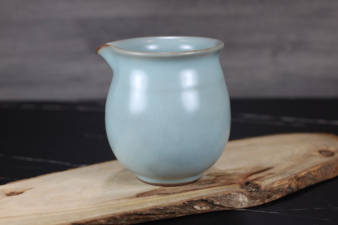 【沐春生活】300~340ml 汝窑 手拉坯 无把茶海 名家叶敏祥手作 - 茶具/茶杯 - 瓷 