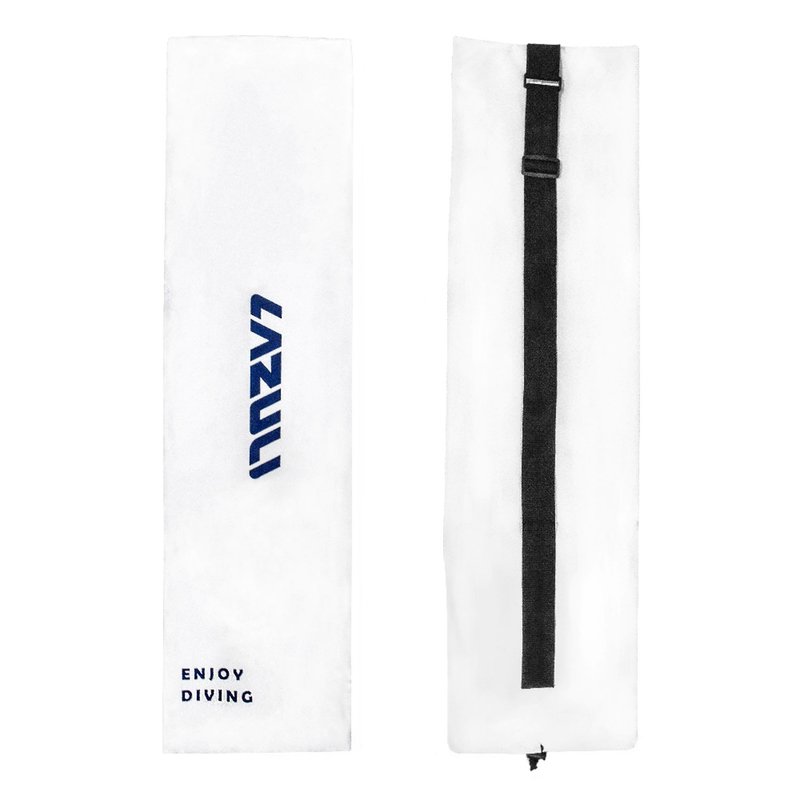 LAZULI 长蛙收纳束口提袋 白色 - 束口袋双肩包 - 其他人造纤维 白色