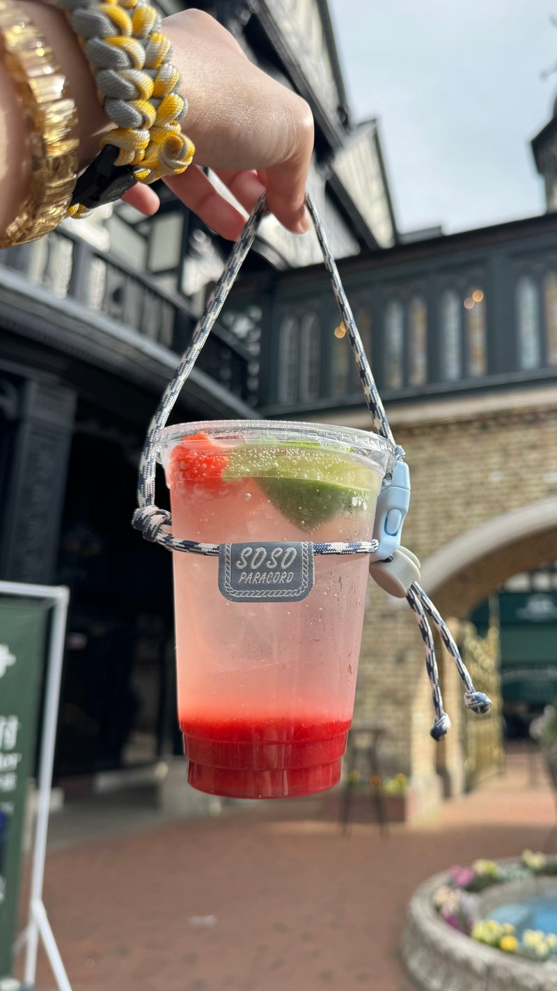 饮料提袋 伞绳饮料提袋 简易饮料提绳 - 随行杯提袋/水壶袋 - 尼龙 多色