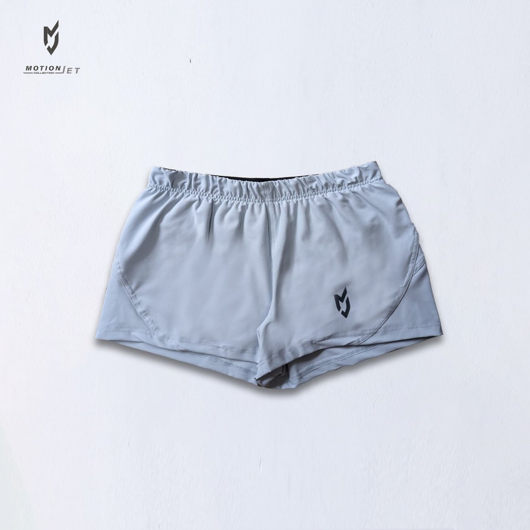 MJP010-MJ 女版机能运动短裤 (灰白) XS-L - 女装运动裤 - 其他材质 
