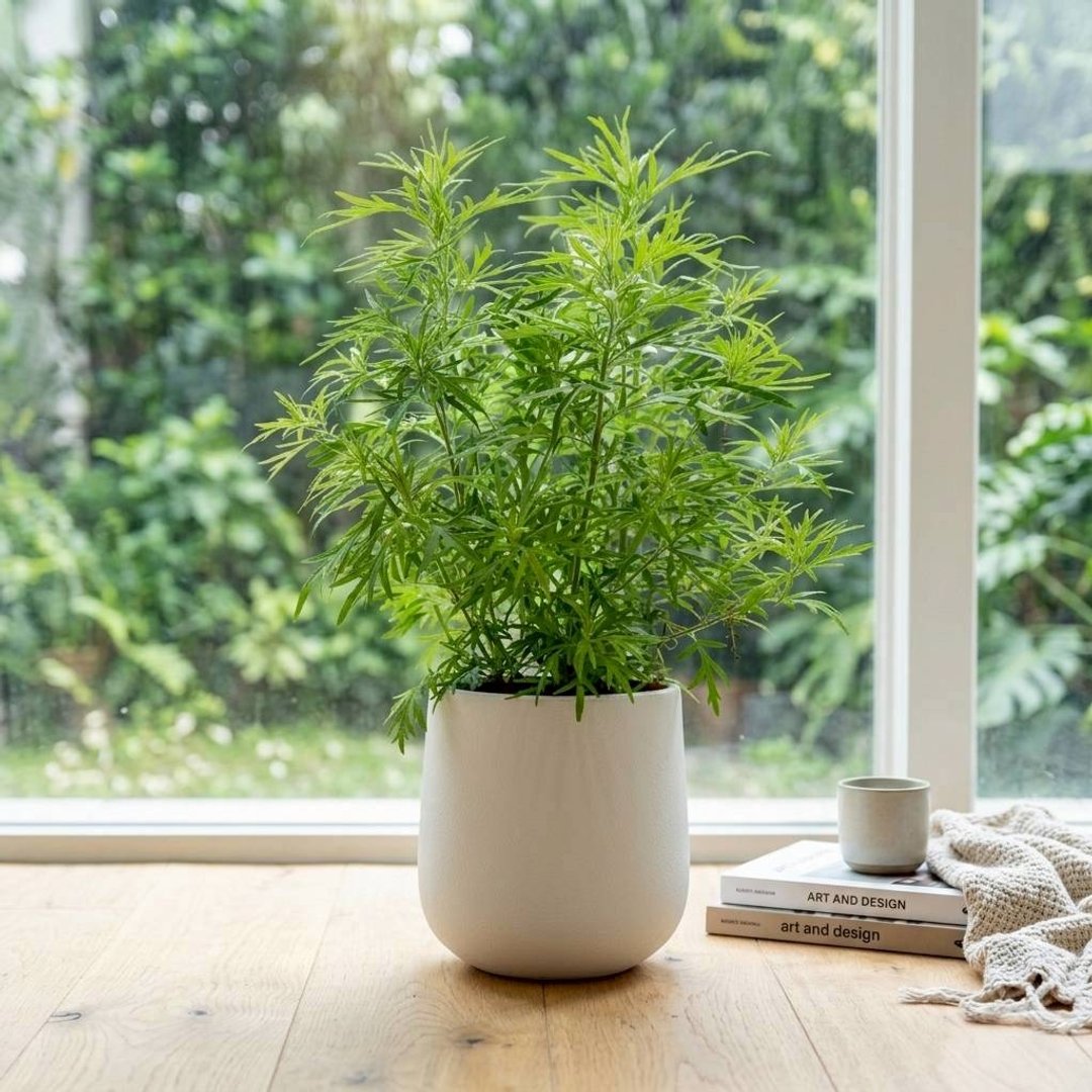 艾草仿水泥盆栽 桌上盆栽 塑胶盆器 开幕送礼 乔迁礼物 植栽 - 植栽/盆栽 - 其他材质 