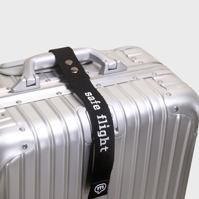 murmur定制行李飘带-黑带 - 行李吊牌 - 棉．麻 黑色