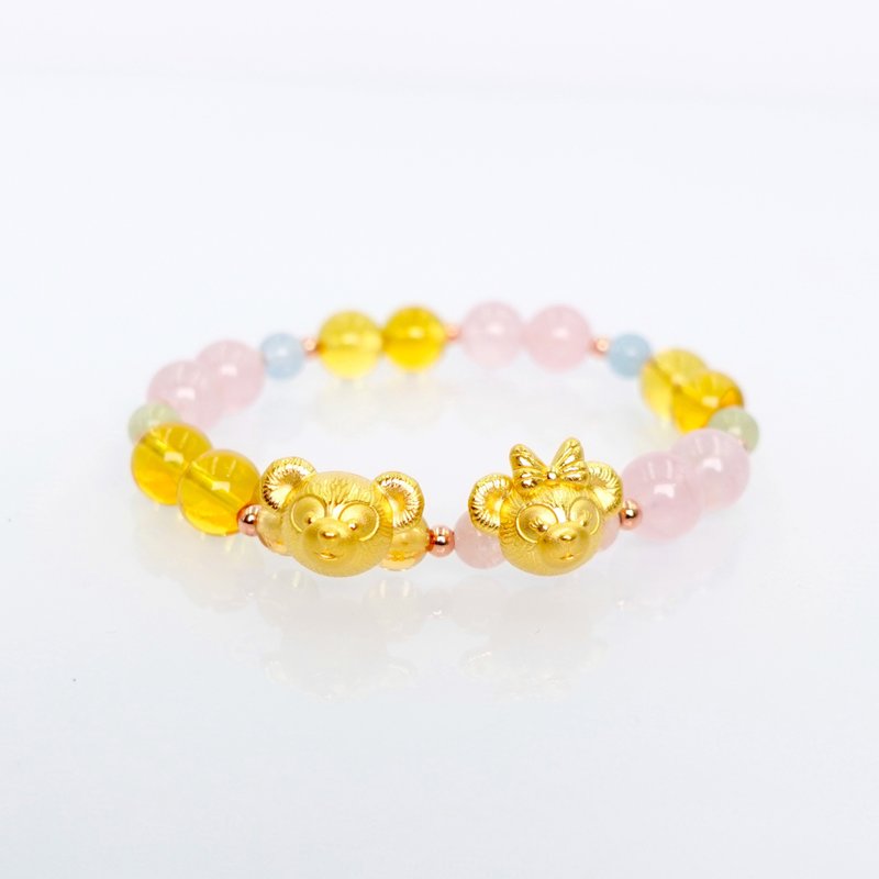 宝丽金珠宝-可爱黄金造型手链 - 手链/手环 - 24k 金 