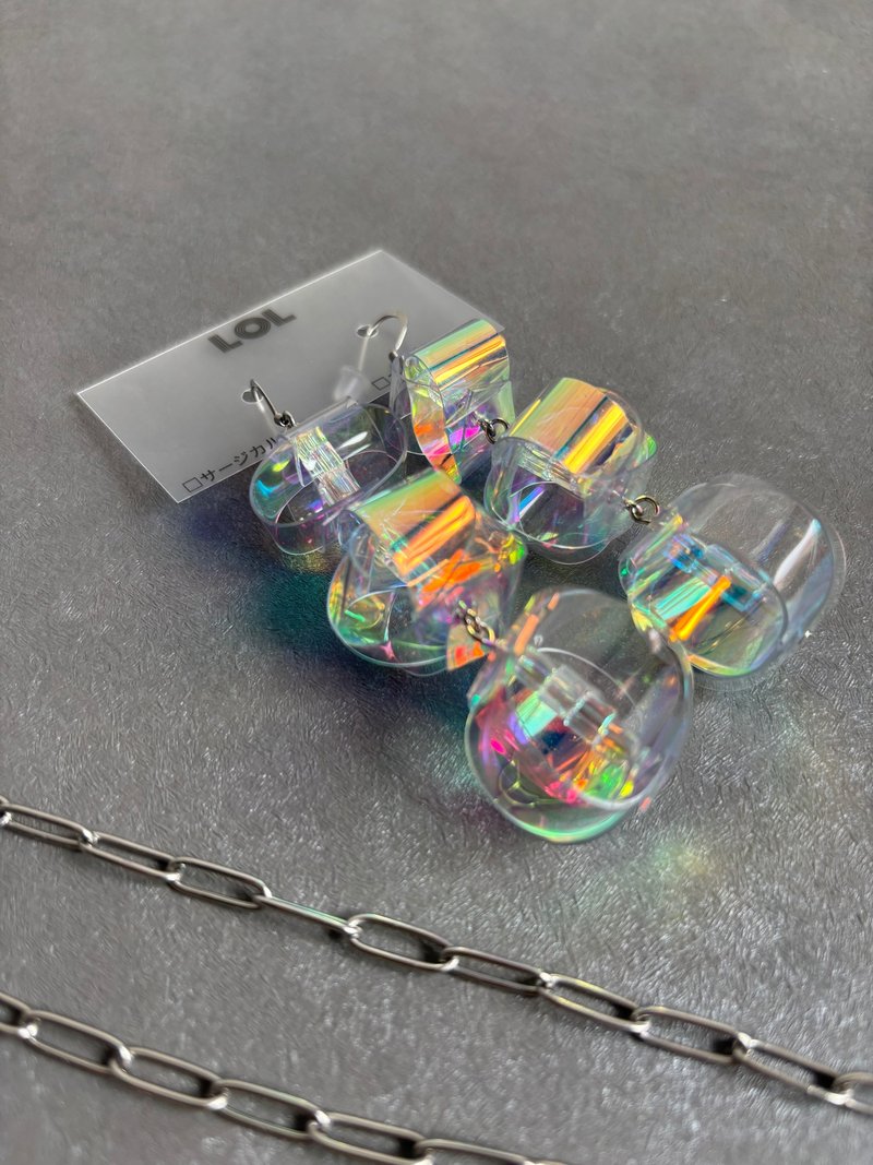 PVC Design F10 耳夹/耳环 - 耳环/耳夹 - 其他材质 透明