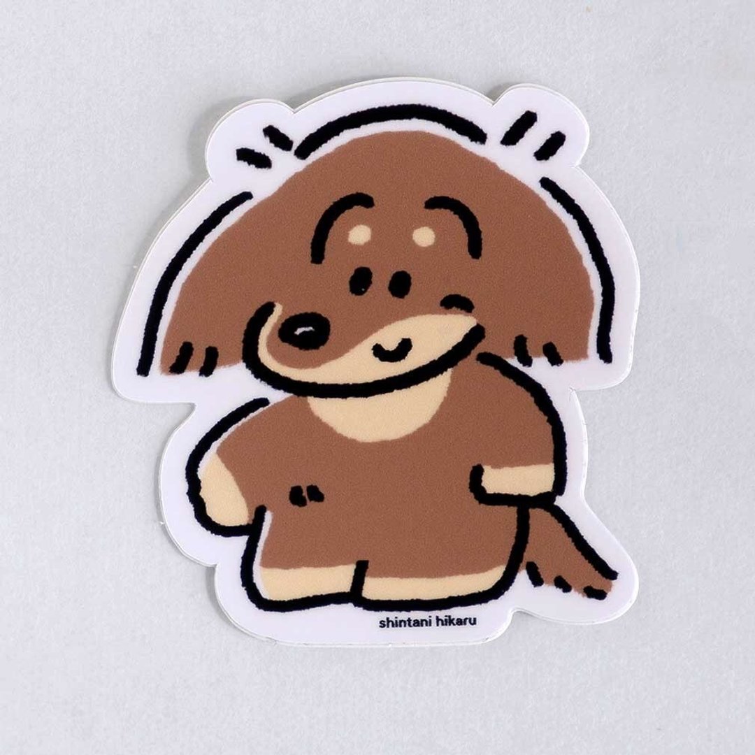 贴纸 腊肠犬 巧克力色 - 贴纸 - 其他材质 