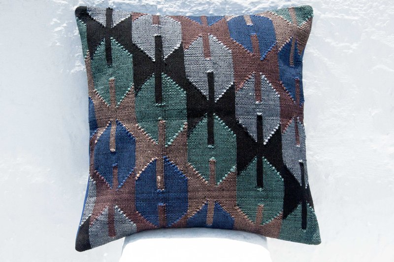 手工织布抱枕套 纯棉抱枕套 编织抱枕套 手工抱枕套-撒哈拉沙漠 - 枕头/抱枕 - 棉．麻 多色