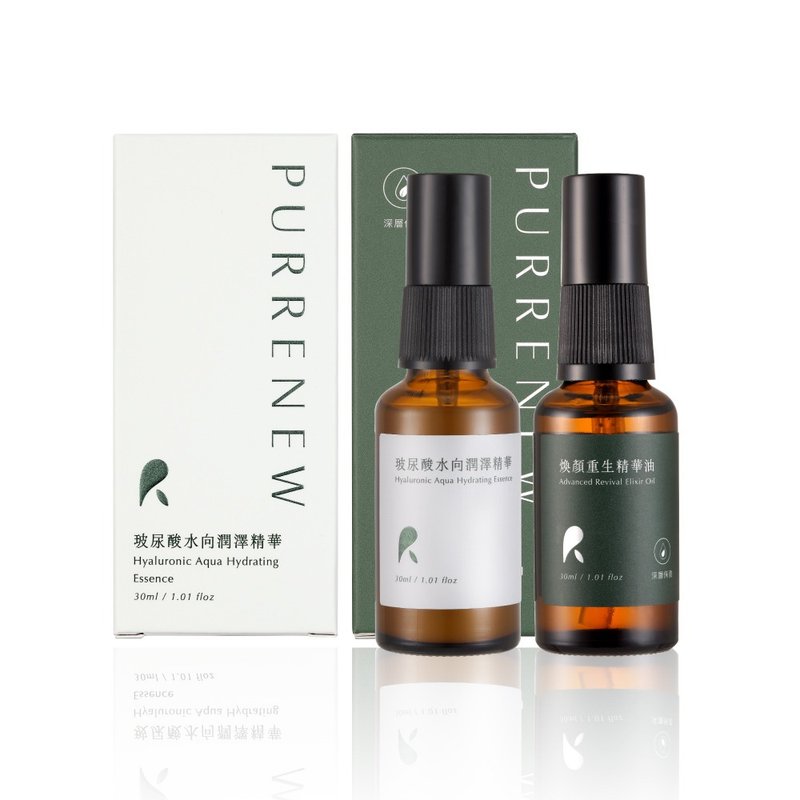 水向重生精华优惠组－全层保湿 紧实滋润 细致抚纹 澎润亮泽 - 精华液/安瓶 - 精油 