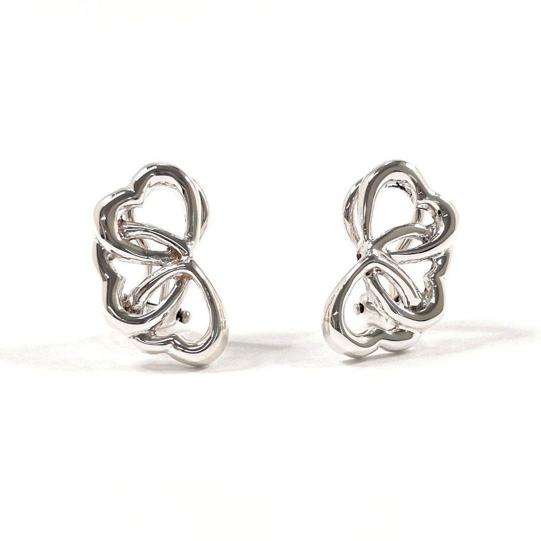 【日本直送 二手美品】蒂芙尼 TIFFANY&Co. 耳环 三环爱心 银 925 古董饰品 - 耳环/耳夹 - 纯银 银色
