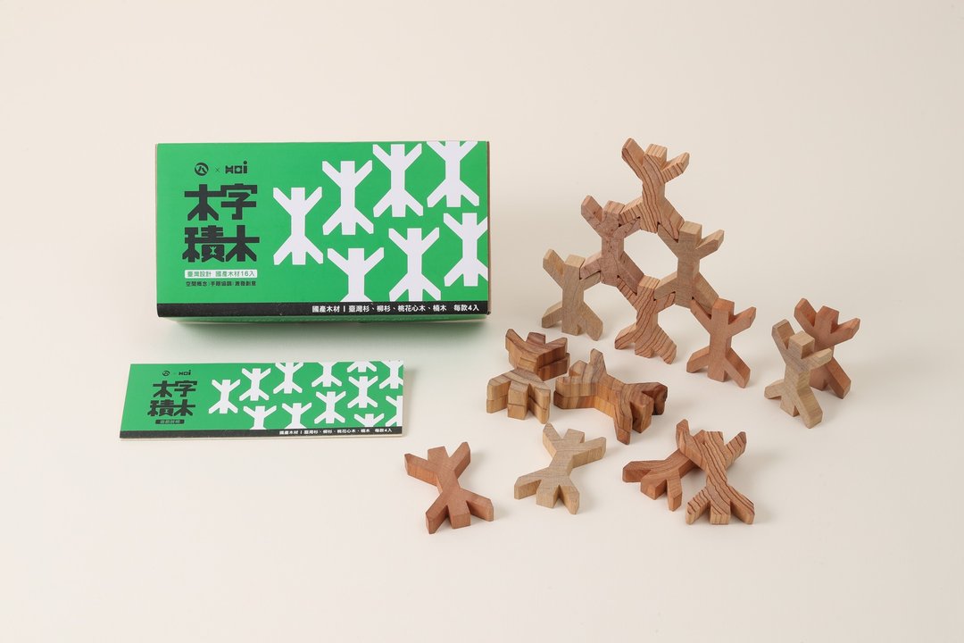 木字积木16入 - 玩具/玩偶 - 木头 咖啡色