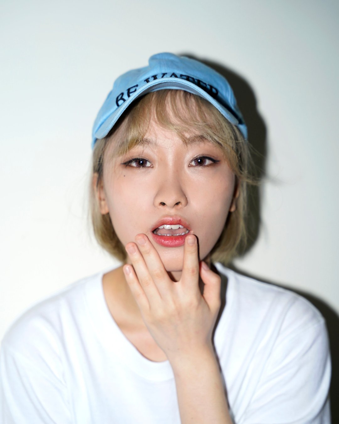 Be Water Cap (Blue) - 帽子 - 棉．麻 蓝色