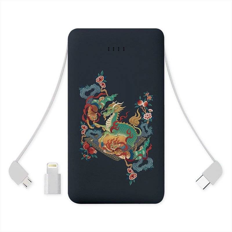 联名柘榴君 飞天猫 雾峰林家宫保第园区 一品麒麟 行动电源HIAB01 - 充电宝/传输线 - 其他金属 多色