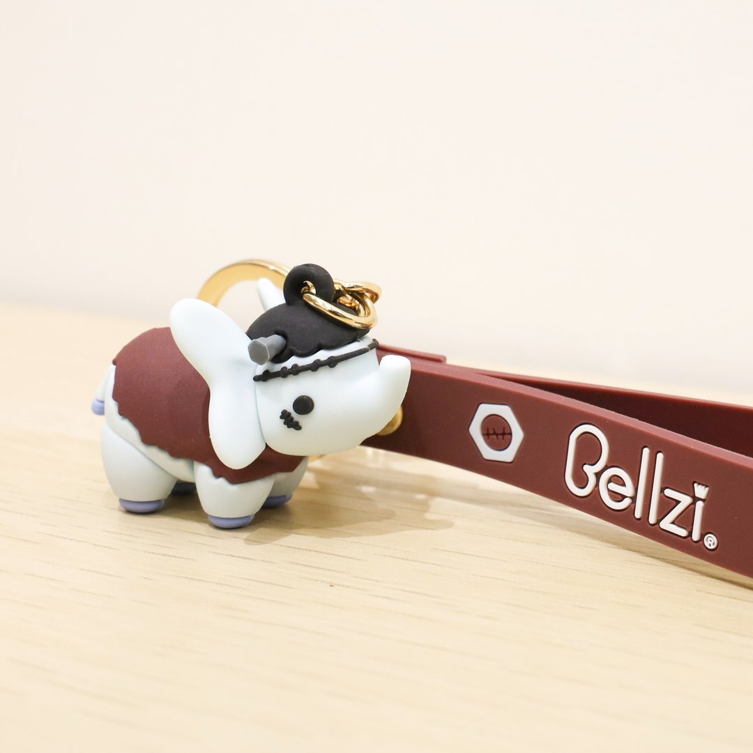 Bellzi | Halloween Phanti Figure Keychain 万圣节大象公仔吊饰 - 钥匙链/钥匙包 - 硅胶 咖啡色