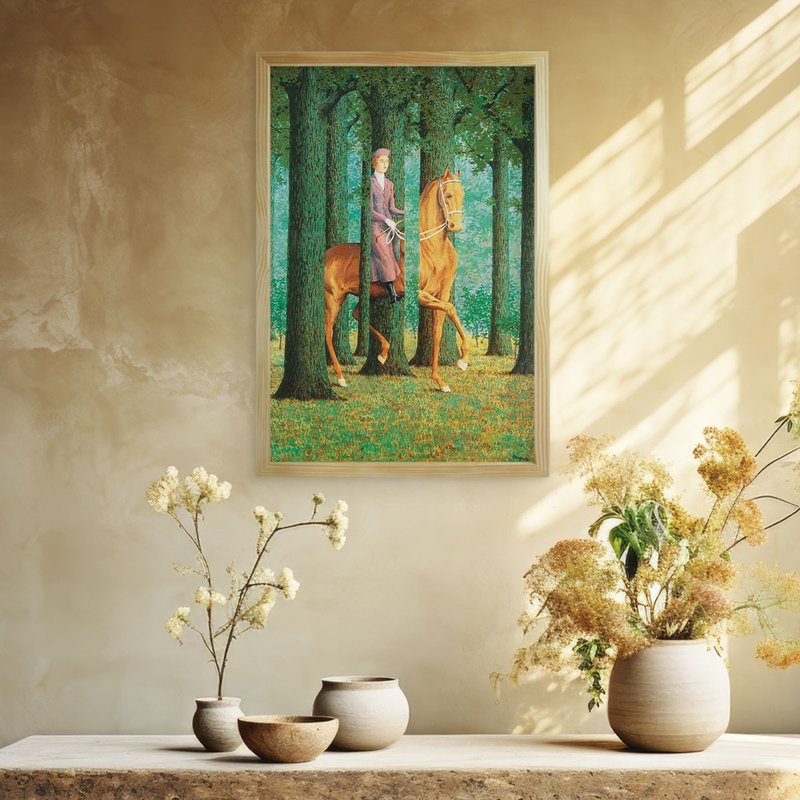 【空白签名】福利品/雷内·马格利特/博物馆级艺术微喷/复制画 - 海报/装饰画/版画 - 纸 绿色