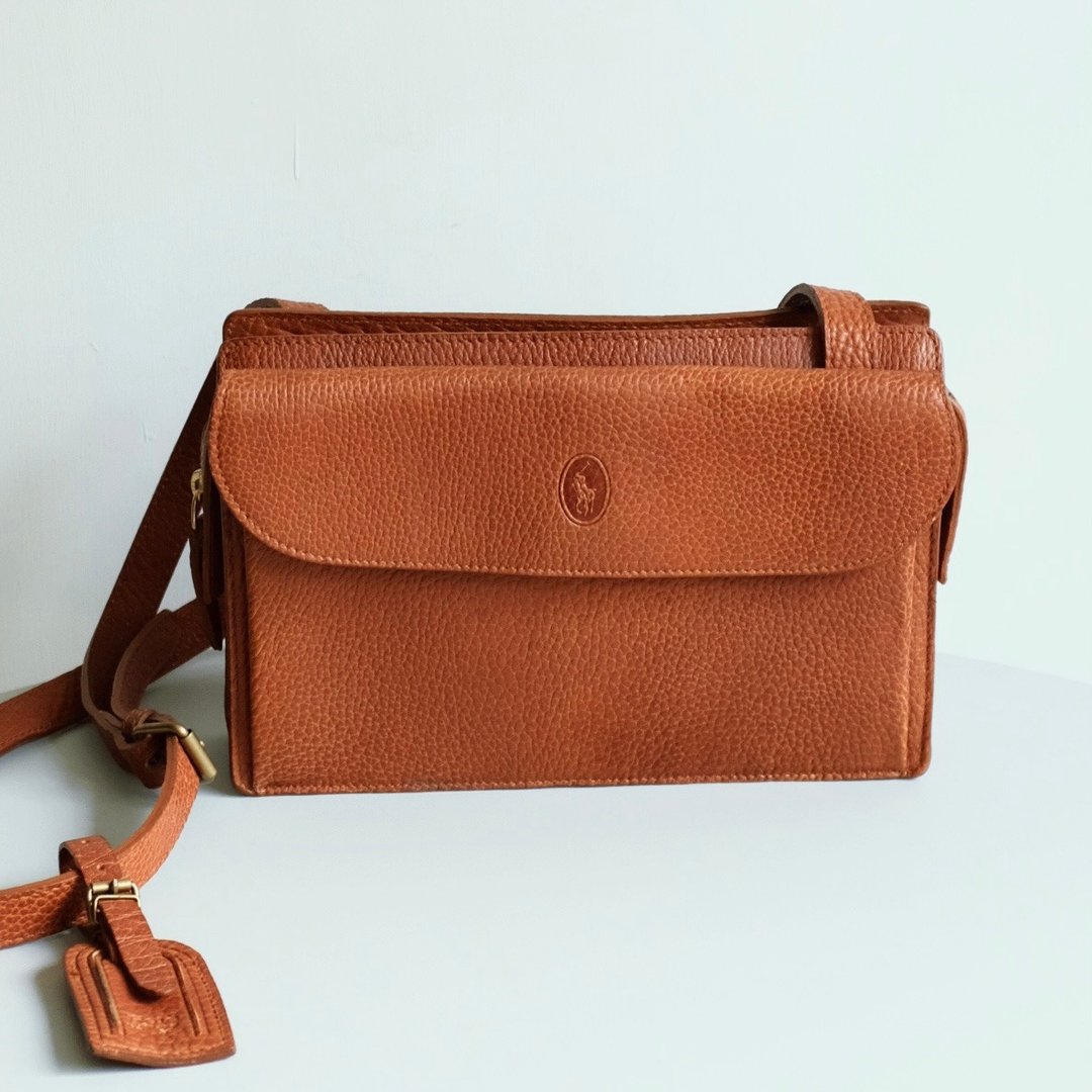 Vintage Polo Ralph Lauren Bag古董包/皮革袋/中古袋 - 侧背包/斜挎包 - 真皮 多色