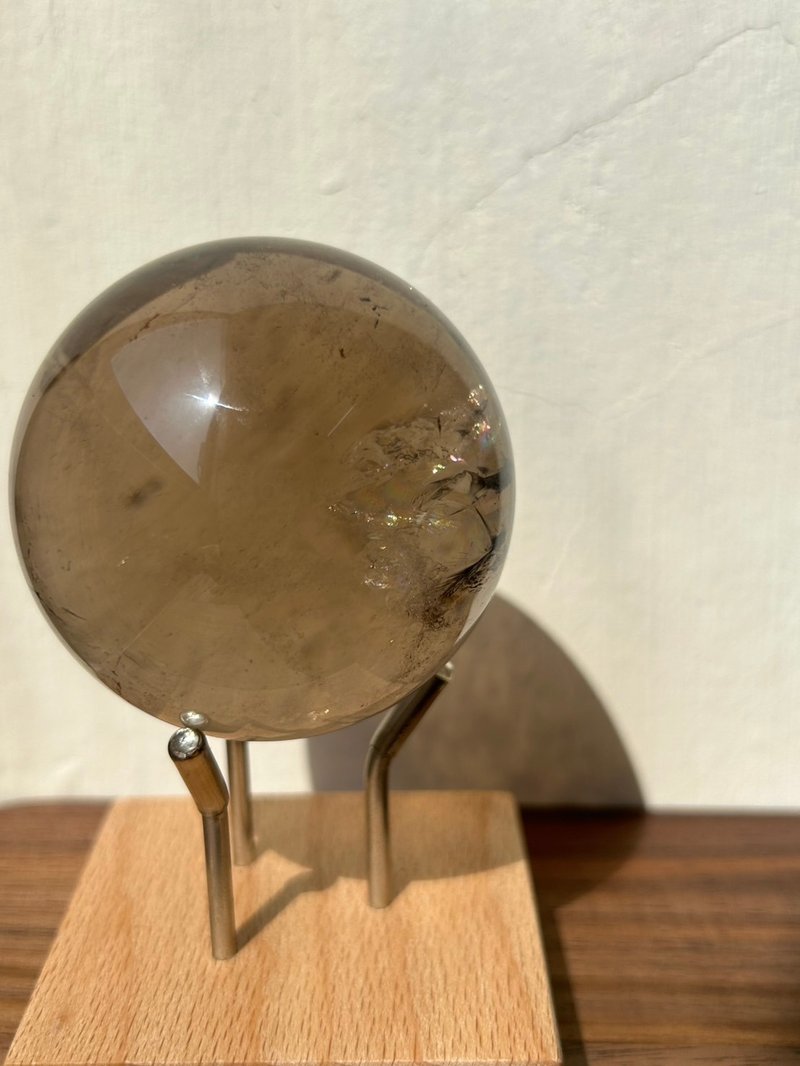 华光-藏晶阁 | 茶晶球-Smoky Quartz | 对应 海底轮 - 摆饰 - 水晶 