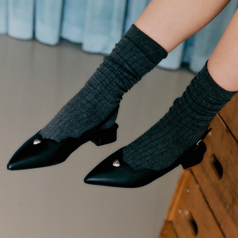 美人鱼露跟鞋 黑色 - 其他女款皮鞋 - 真皮 黑色