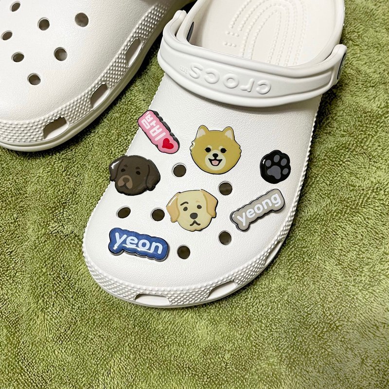 holeshoes 扣饰 宠物画 可定制化 漫画 动物画 - 吊饰 - 塑料 多色