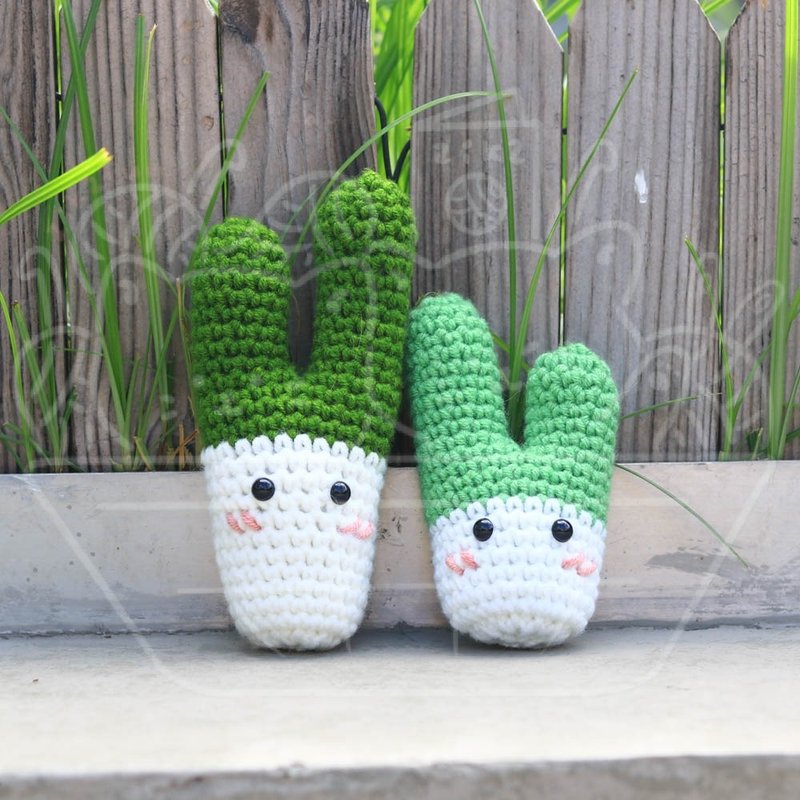 【影片教学+材料包】聪聪明明葱朋友 - 编织/刺绣/羊毛毡/裁缝 - 棉．麻 多色