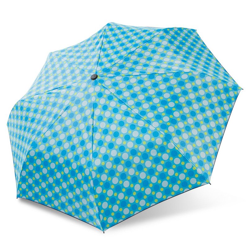 【双龙牌】降温凉感小无敌三折伞雨伞阳伞-蓝色圆点 - 雨伞/雨衣 - 防水材质 蓝色