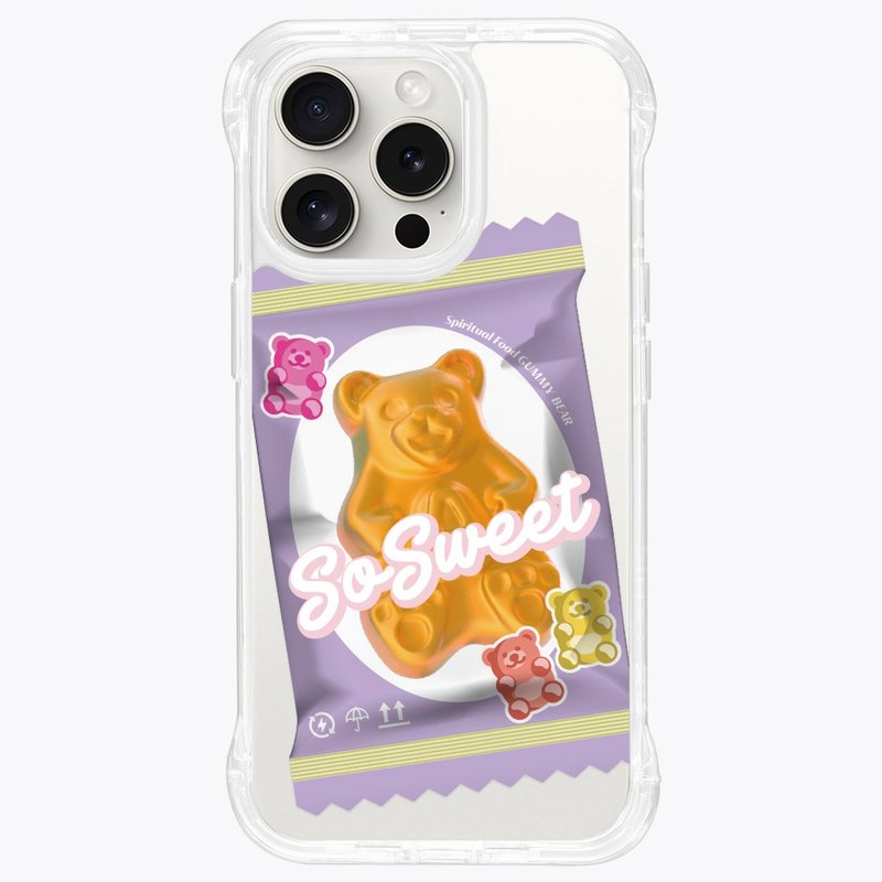 小熊软糖 葡萄口味 支架壳 磁吸透明 iPhone 16 15 14 13 Pro Max - 手机壳/手机套 - 其他材质 透明