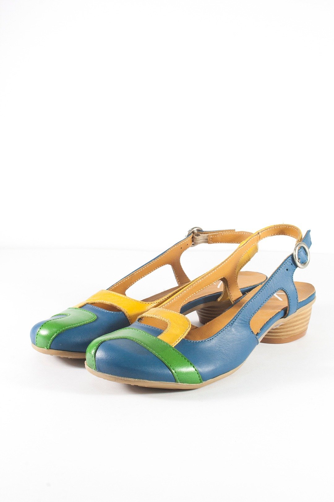 ITA BOTTEGA【Made in Italy】土耳其蓝春夏款凉鞋 - 芭蕾鞋/娃娃鞋 - 真皮 蓝色