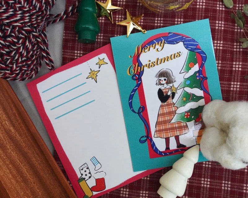 明信片 复刻回忆-圣诞款 - 卡片/明信片 - 纸 