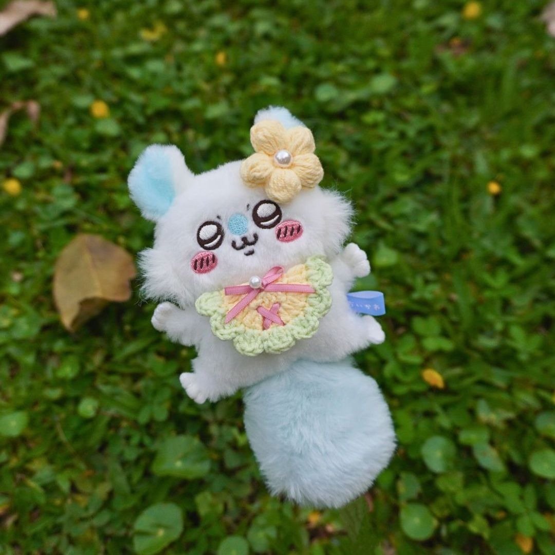 金雀花-赏花领巾 | 娃衣 吉伊卡哇 ちいかわ Chiikawa 10cm - 玩偶/公仔 - 棉 黄色
