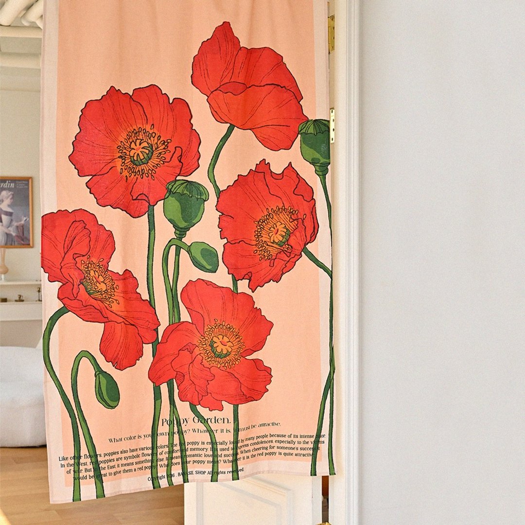 Poppy_Linen 布面海报 - 墙贴/壁贴 - 其他材质 红色
