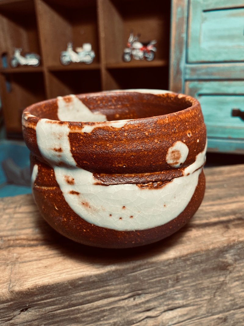 志野茶碗 - 茶具/茶杯 - 陶 橘色