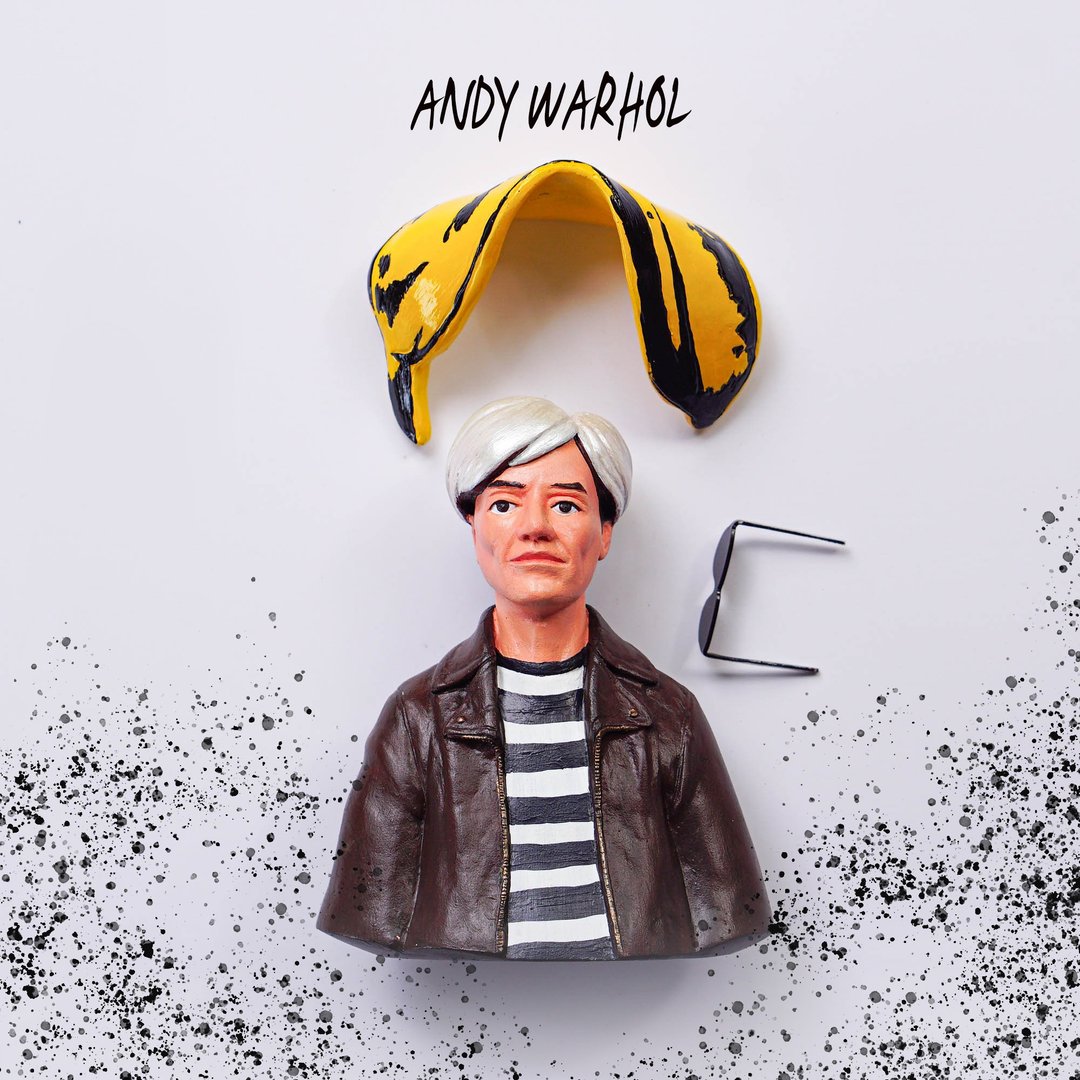 andy warhol - 玩偶/公仔 - 树脂 咖啡色
