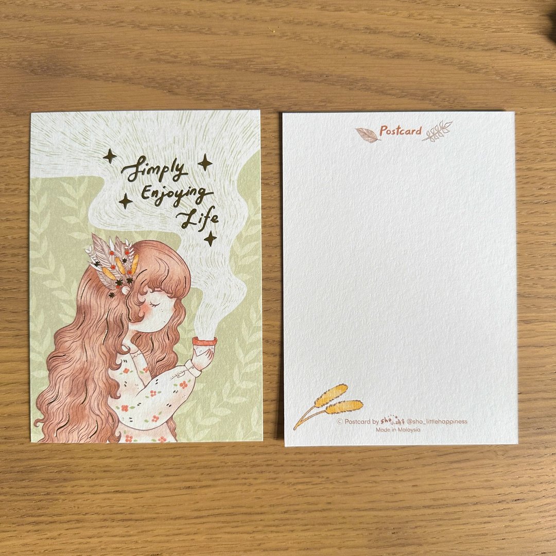 生日快乐 - 烫金明信片 - 卡片/明信片 - 纸 