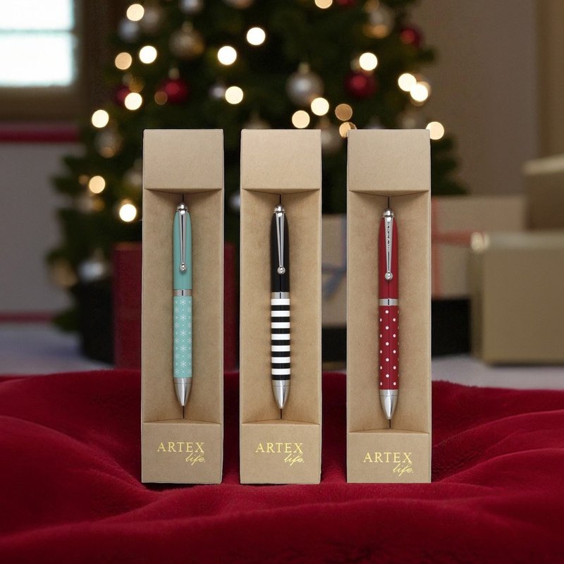 【赠小王子明信片】圣诞节特别企划-HAPPYMT口袋原子笔-3色可选 - 圆珠笔/中性笔 - 铜/黄铜 多色