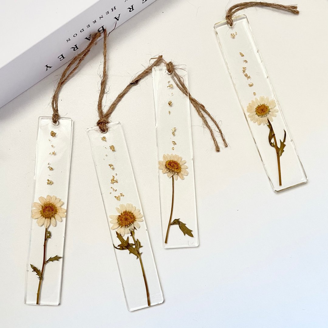 Bookmark resin Daisy bookmarks - 书签 - 树脂 黄色