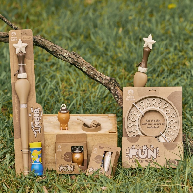 小青山 x Uncle Bubble 泡泡玩具-奶油杉木色 - 桌游/玩具 - 其他材质 多色