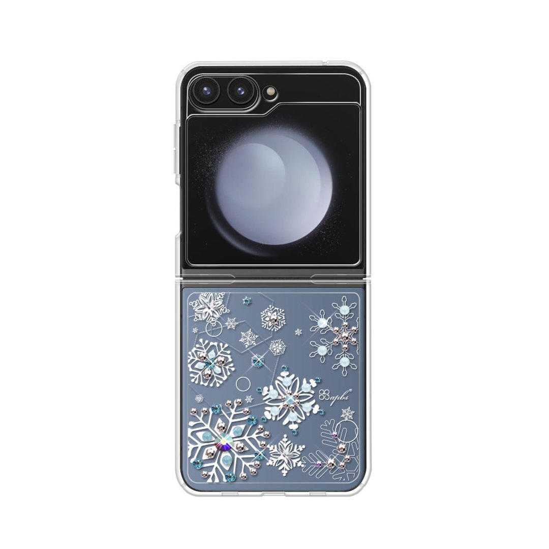 Samsung Flip6/Flip5 5G 轻薄军规防摔水晶彩钻手机壳-纷飞雪 - 手机壳/手机套 - 其他材质 多色