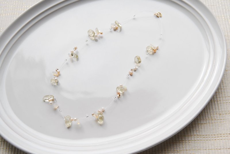 春风项链 含羞草 14KGF - 手链/手环 - 半宝石 黄色